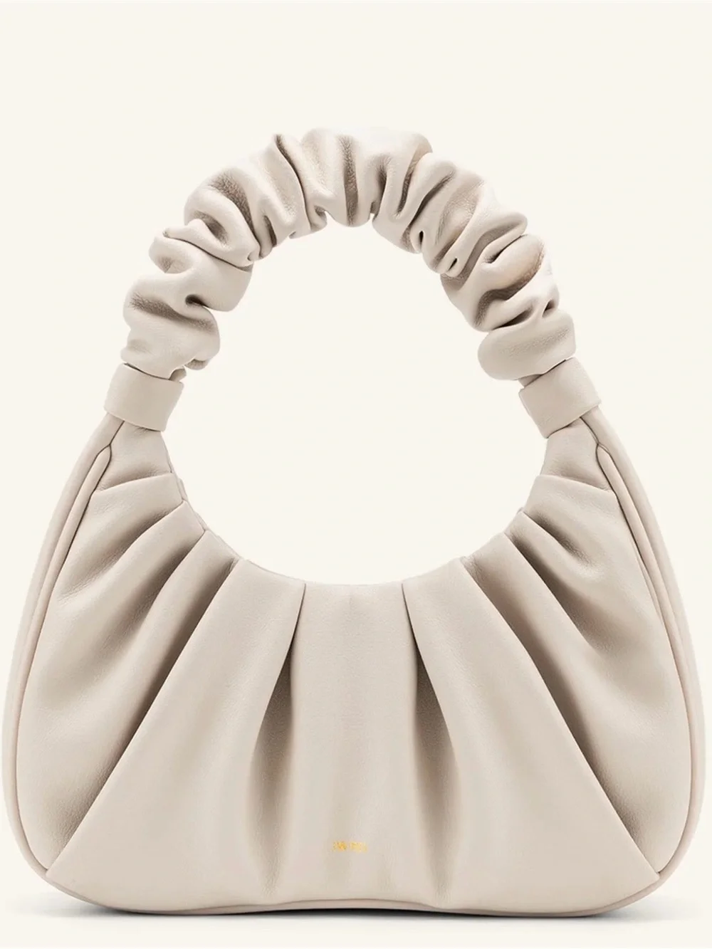 JW PEI Gabbi Ruched Hobo Shoulder Bag in Cream